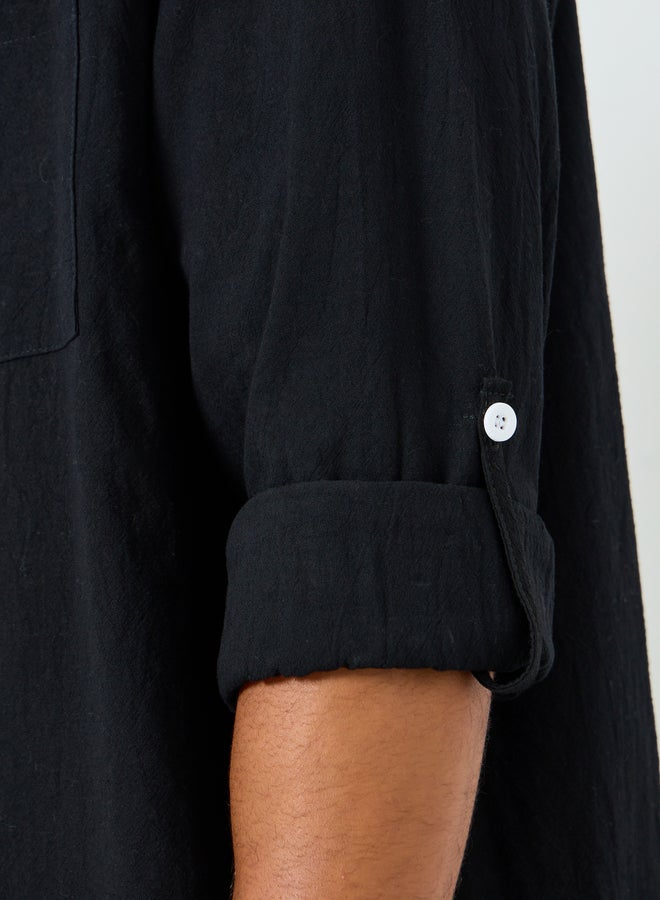 Take Two Men Solid Pocket Detail Shirt and Pants Co-Ords - Image 4